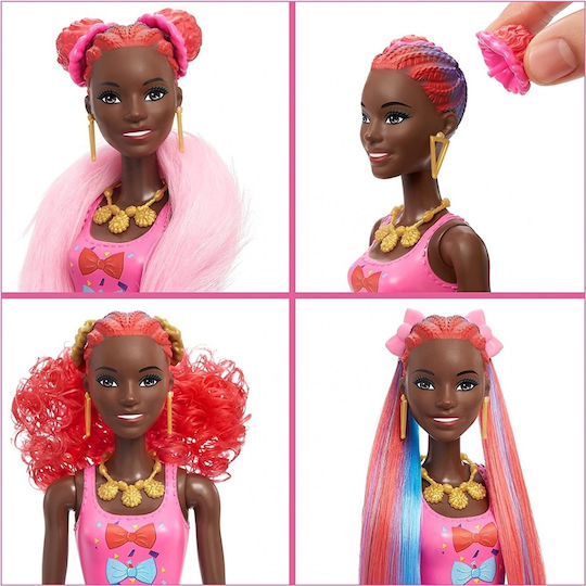 Barbie Hair Swaps Glittery Blue Κούκλα Color Reveal για 3+ Ετών