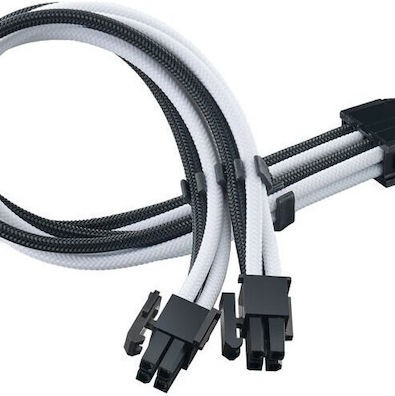 Silverstone 8-Pin EPS - 4 Pin EPS Cable 0.3m Μαύρο SST-PP07E-EPS8BW