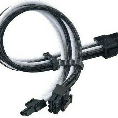 Silverstone 8-Pin EPS - 4 Pin EPS Cable 0.3m Μαύρο SST-PP07E-PCIBW