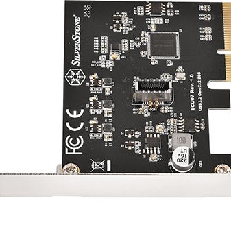 Silverstone ECU07 SuperSpeed USB 20Gbps / internal USB-C Key-A 3.2 Gen 2x2 PCIe expansion card