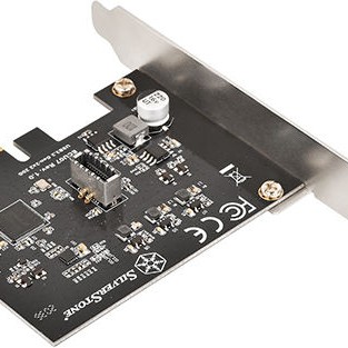 Silverstone ECU07 SuperSpeed USB 20Gbps / internal USB-C Key-A 3.2 Gen 2x2 PCIe expansion card