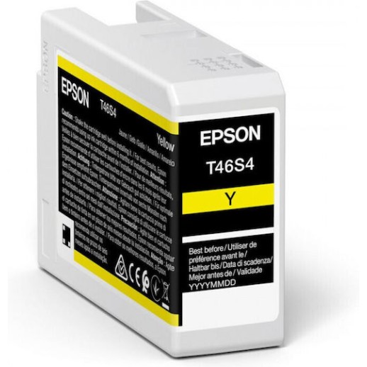 Epson T46S4 Ultrachrome Pro 10 Γνήσιο Μελάνι Εκτυπωτή InkJet Κίτρινο (C13T46S400)