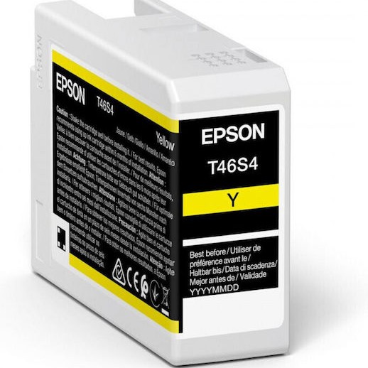 Epson T46S4 Ultrachrome Pro 10 Γνήσιο Μελάνι Εκτυπωτή InkJet Κίτρινο (C13T46S400)