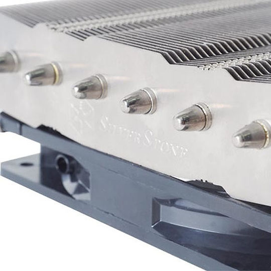Silverstone NT06-Pro V2 Ψύκτρα Επεξεργαστή Low Profile για Socket AM4/115x/AM3/AM3+ Ασημί