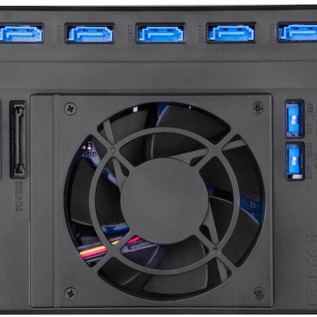 Silverstone Θήκη για 5 Σκληρούς Δίσκους 3.5