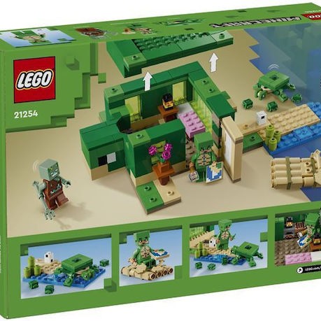 Lego Minecraft Turtle Beach House για 8+ Ετών