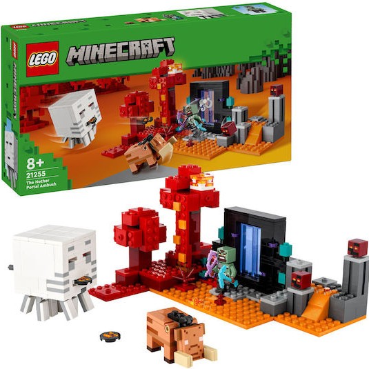 Lego Minecraft The Nether Portal Ambush για 8+ Ετών