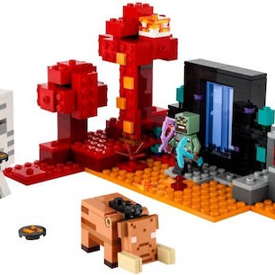 Lego Minecraft The Nether Portal Ambush για 8+ Ετών