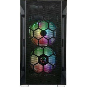 Silverstone FARA H1M PRO Gaming Mini Tower Κουτί Υπολογιστή με Πλαϊνό Παράθυρο και RGB Φωτισμό Μαύρο