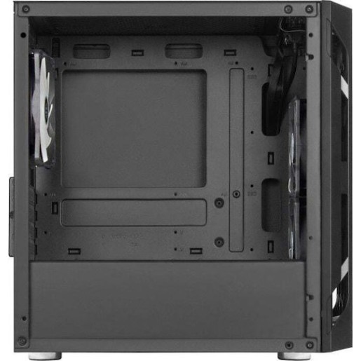 Silverstone FARA H1M PRO Gaming Mini Tower Κουτί Υπολογιστή με Πλαϊνό Παράθυρο και RGB Φωτισμό Μαύρο