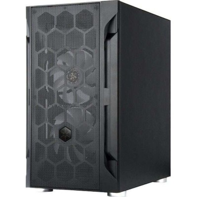 Silverstone FARA H1M PRO Gaming Mini Tower Κουτί Υπολογιστή με Πλαϊνό Παράθυρο και RGB Φωτισμό Μαύρο