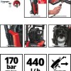 Einhell TE-HP 170 Πλυστικό Ρεύματος 2300W με Πίεση 170bar