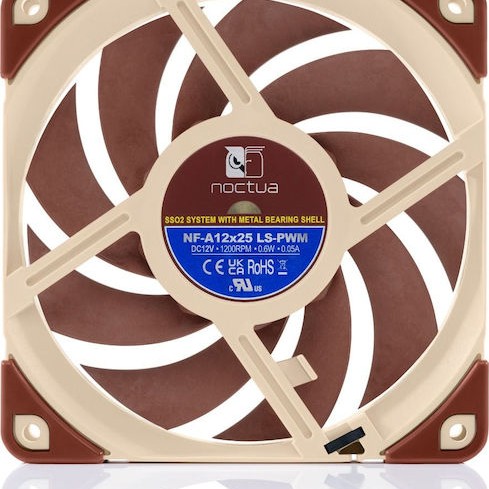 Noctua NF-A12x25 LS Case Fan 120mm με Σύνδεση 4-Pin PWM Καφέ