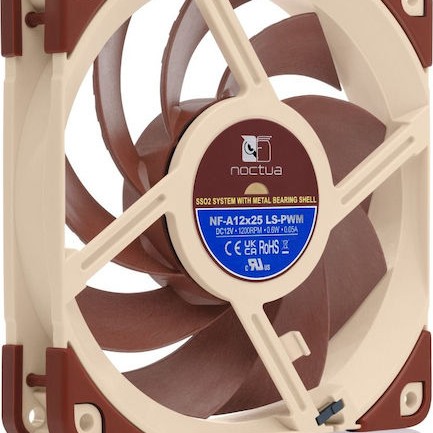 Noctua NF-A12x25 LS Case Fan 120mm με Σύνδεση 4-Pin PWM Καφέ