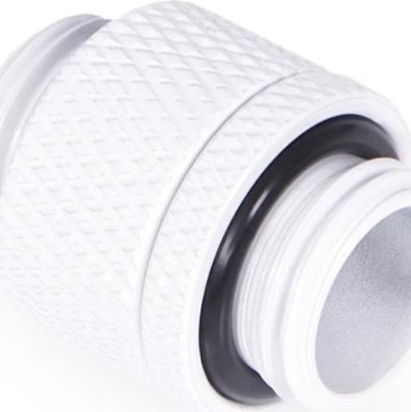 Alphacool Fittings Eiszapfen double nippel rotatable G1/4 outer thread to G1/4 outer thread Λευκό
