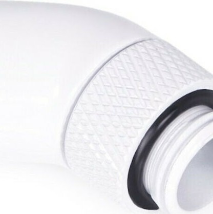 Alphacool Eiszapfen angled adaptor 45° rotatable G1/4 outer thread to G1/4 ínner thread Fittings Λευκό