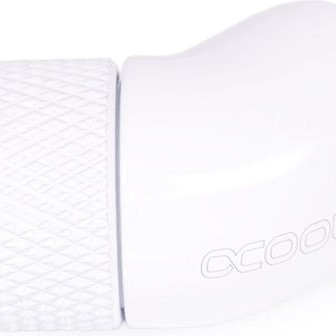 Alphacool Eiszapfen angled adaptor 45° rotatable G1/4 outer thread to G1/4 ínner thread Fittings Λευκό