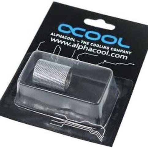 Alphacool HF Muffer G1/4 Inner Thread to G1/4 IG SR Fittings Ασημί