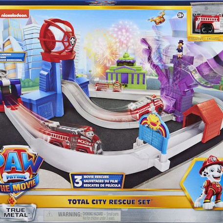 Spin Master Paw Patrol Total City Rescue Movie Track Set with Exclusive Marshall Vehicle Πίστα 1:55 για 3+ Ετών