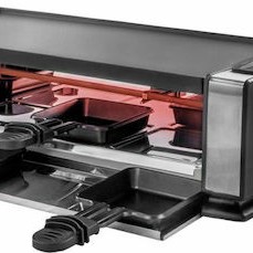 Unold Delice Basic Επιτραπέζια Ηλεκτρική Ψησταριά Raclette Λείας Πλάκας 1200W με Ρυθμιζόμενο Θερμοστάτη 38x19.5εκ.