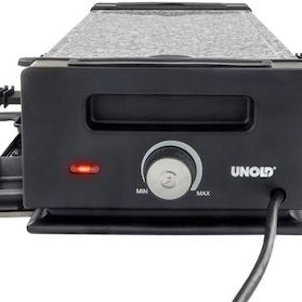 Unold Delice Basic Επιτραπέζια Ηλεκτρική Ψησταριά Raclette Λείας Πλάκας 1200W με Ρυθμιζόμενο Θερμοστάτη 38x19.5εκ.