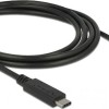 DeLock USB 3.1 Cable USB-C male - USB-C female 60W Μαύρο 1.5m (85534)