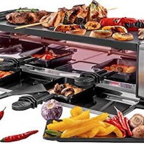 Unold Επιτραπέζια Ηλεκτρική Ψησταριά Raclette Λείας Πλάκας 1200W με Ρυθμιζόμενο Θερμοστάτη 38x19.5εκ.