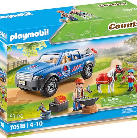 Playmobil Country Mobile Blacksmith with Light Effect για 4-10 ετών