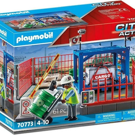Playmobil City Action Σταθμός Cargo για 4-10 ετών