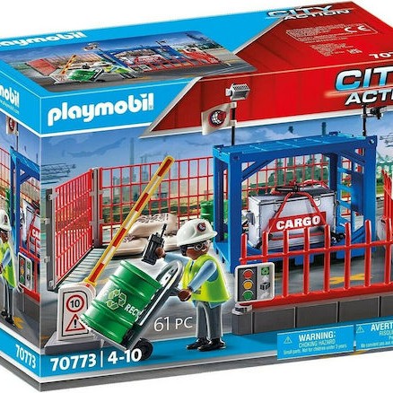 Playmobil City Action Σταθμός Cargo για 4-10 ετών