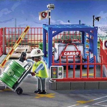 Playmobil City Action Σταθμός Cargo για 4-10 ετών
