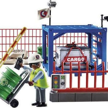 Playmobil City Action Σταθμός Cargo για 4-10 ετών