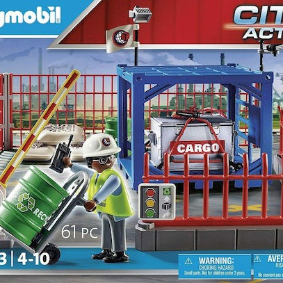 Playmobil City Action Σταθμός Cargo για 4-10 ετών