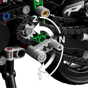 Lego Technic Kawasaki Ninja H2r Motorcycle για 10+ Ετών 643τμχ