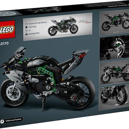 Lego Technic Kawasaki Ninja H2r Motorcycle για 10+ Ετών 643τμχ