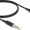 DeLock Cable 3.5mm male - 3.5mm male Μαύρο 0.5m (66075)
