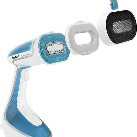 Tefal Pure Tex Ατμοκαθαριστής Ρούχων Χειρός 1700W με Δοχείο 200ml Μπλε