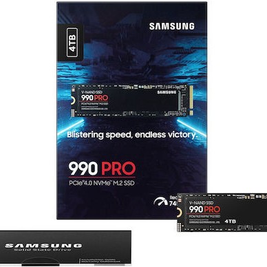 Samsung 990 Pro SSD 4TB M.2 NVMe PCI Express 4.0