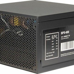 Inter-Tech ArgusNT BPS 600W Μαύρο Τροφοδοτικό Υπολογιστή Full Wired 80 Plus Bronze