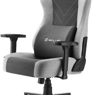 Sharkoon SKILLER SGS30 Fabric Καρέκλα Gaming Δερματίνης με Ρυθμιζόμενα Μπράτσα Black/Grey