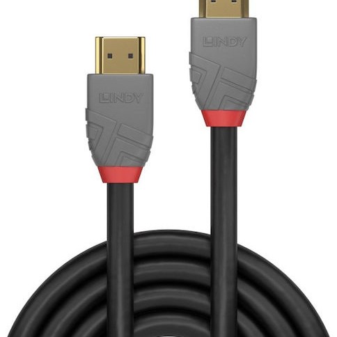 Lindy Anthra Line HDMI 1.4 Cable HDMI male - HDMI male 2m Μαύρο