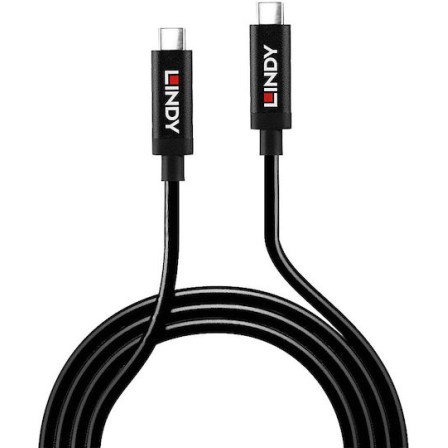 Lindy USB 3.2 Cable USB-C male - USB-C Μαύρο 5m (43308)