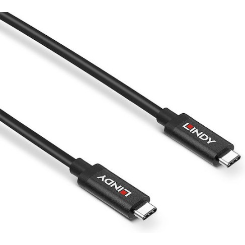 Lindy USB 3.2 Cable USB-C male - USB-C Μαύρο 5m (43308)