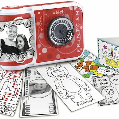 Vtech Kidizoom Print Instant Φωτογραφική Μηχανή Red