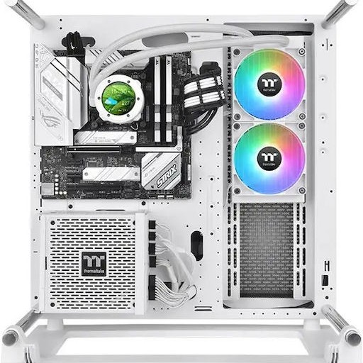 Thermaltake TH240 V2 Ultra (v2) Υδρόψυξη Επεξεργαστή Διπλού Ανεμιστήρα 120mm για Socket AM4/AM5/1700/1200/115x με ARGB Φωτισμό Λευκή