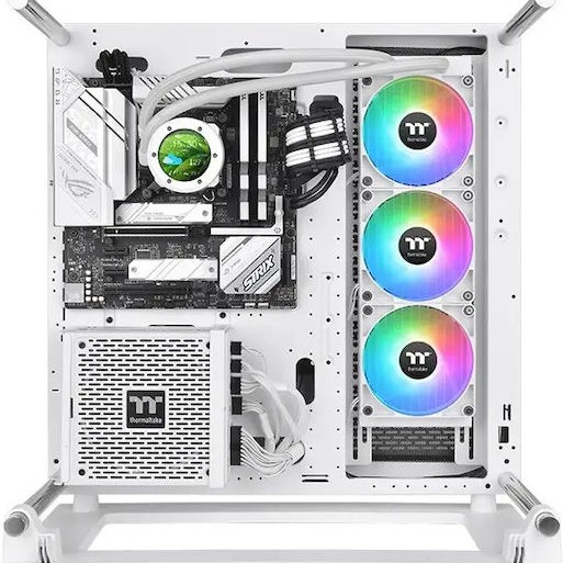 Thermaltake TH360 V2 Ultra (v2) Υδρόψυξη Επεξεργαστή Τριπλού Ανεμιστήρα 120mm για Socket AM4/AM5/1700/1200/115x με ARGB Φωτισμό Λευκή