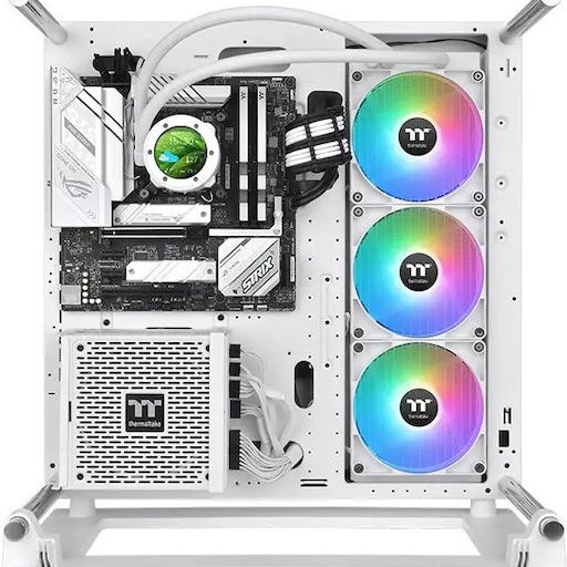 Thermaltake TH420 V2 Ultra Υδρόψυξη Επεξεργαστή Τριπλού Ανεμιστήρα 140mm για Socket AM4/AM5/1700/1200/115x με ARGB Φωτισμό Λευκή