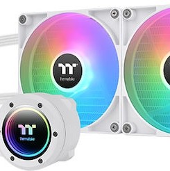 Thermaltake TH280 V2 ARGB (v2) Υδρόψυξη Επεξεργαστή Διπλού Ανεμιστήρα 140mm για Socket AM4/AM5/1700/1200/115x Λευκή