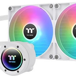 Thermaltake TH280 V2 ARGB (v2) Υδρόψυξη Επεξεργαστή Διπλού Ανεμιστήρα 140mm για Socket AM4/AM5/1700/1200/115x Λευκή