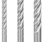 Bosch Sds Plus-7x Σετ 3 Τετράκοπα Διαμαντοτρύπανα Καρβιδίου με SDS Plus Στέλεχος για Δομικά Υλικά και Μέταλλο